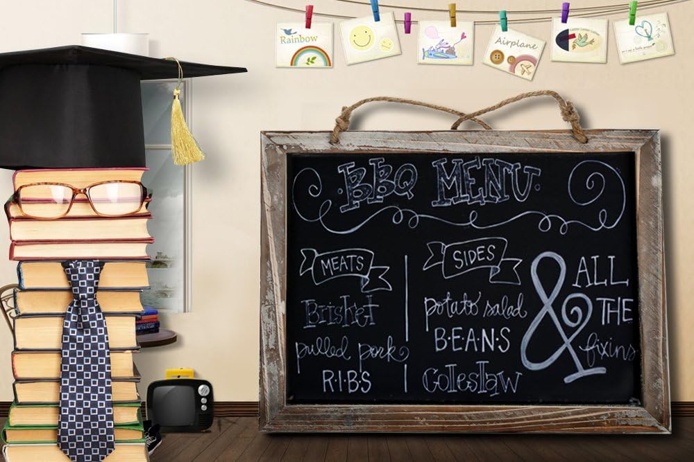 Cade Vintage Framed Kitchen Chalkboard - Decorative Chalk Board for Rustic Wedding Signs, Kitchen Pantry & Wall Decor (3packs, 9.5*12in): Home & Kitchen