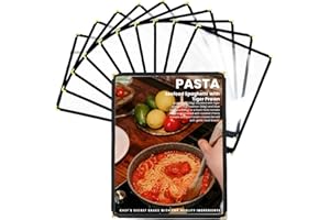 IVWNNN Menu Holder 10 Pack Menu Covers 8.5 x 11 Inch Black Restaurant Kitchen Supplies for Cafes, Restaurants, and Bars (1 Page 2 View, 10 Pack)