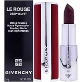 Givenchy Le Rouge Deep Velvet Matte Lipstick - N38 Grenat Fume for Women - 0.11 oz Lipstick