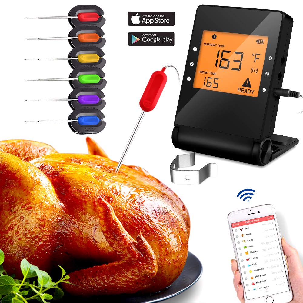 Best Kitchen Thermometer Digital Probe Iphone Connection