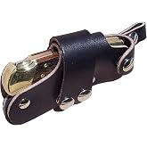 110 Knife Buck Leather Sheath | 3.75 Inch Blade (Black)