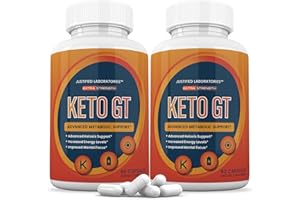 JUSTIFIED LABORATORIES (2 Pack) Keto GT Advanced Includes Apple Cider Vinegar goBHB Exogenous Ketones Keto Pills Supplement Premium Ketosis Support for Men Women 120 Capsules