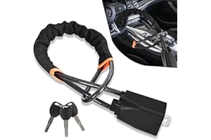 harmuhos Steering Wheel Lock Seat Belt Lock Universal Security Anti-Theft Locking Device