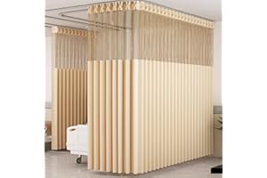 Privacy Curtains Room Divider,medical Privacy Screen With Mesh Top, Blackout Curtain With Grommets,beauty Salon Divider Curta