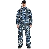 BGX Mens Waterproof One Pieces Snowsuits Winter Ski Suits Snowboard Jumpsuits Jacket for Skiing Outdoor Sports with Hooded