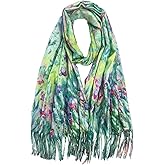 VIUJUH Pashmina Soft Cashmere Feel Scarf for Women Elegant Large Winter Warm Scarves,Van Gogh Gifts Art Printed Shawl Wraps
