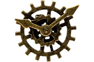 Knighthood Brooch Lapel Pin Men's Bronze Retro Steampunk Clock Gear Lapel Pin Badge