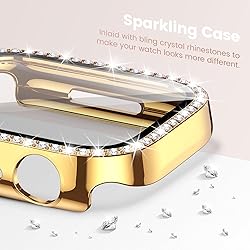Goton 2-Pack Bling Case for Apple Watch Series 9 8