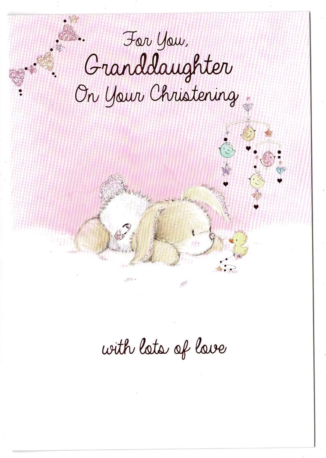 Granddaughter Christening Card ' for You Granddaughter On Your