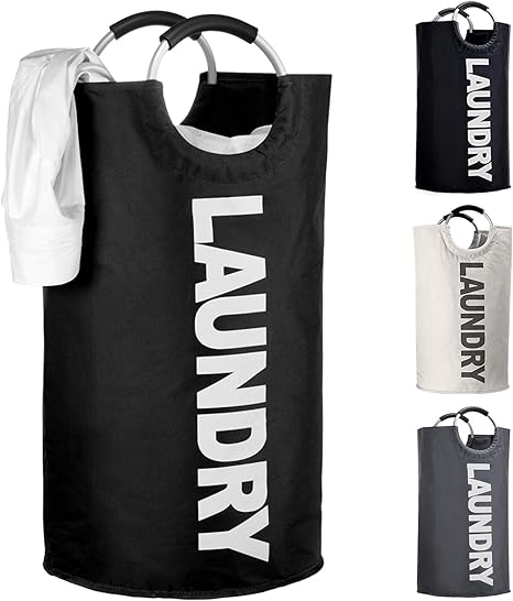 IHOMAGIC 120L Großer Wäschekorb Faltbar, Wäschesammler Wäschetonne