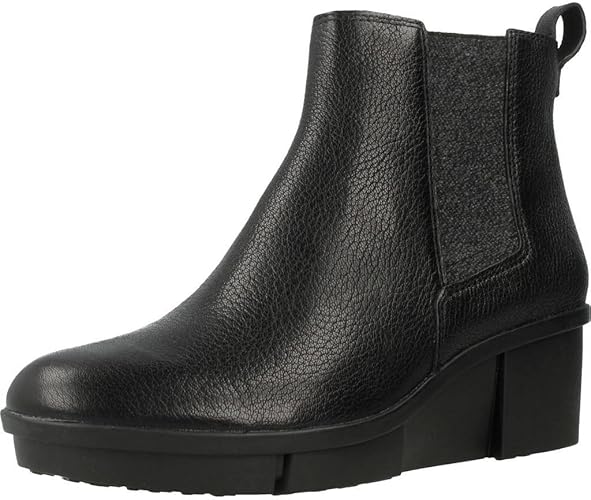 clarks black ladies boots