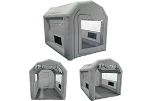 GZKYYLEGS Inflatable Paint Booth 10X8X9Ft Portable Spray Booth Tent for Motorcycles, Auto Parts or Other Small Items Painting and Drying - Blowers Excluded