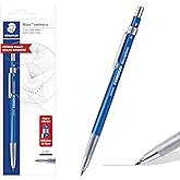 STAEDTLER Mars Technico Mechanical Pencil, 2mm (2) Lead Holder with Built-in Sharpener - Drawing &amp; Sketching Pencil with Metal Clip &amp; Push-Button Lead Advance