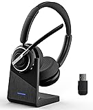 PrancyBt Wireless Headset, Bluetooth Headset with