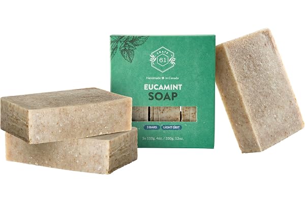 CRATE 61 ORGANICS Vegan Natural Bar Soap, Handmade Soap With Premium Essential Oils, Cold Pressed Face And Body For Men Women