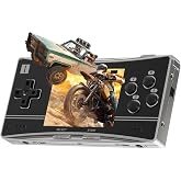 HAIHUANG RG300X Handled Game Console, Portable Game Console with 64G TF Card PreInstalled 5171 Classic Games, Retro Game Console with 3.0 in IPS Screen Perfectly Support PS1,CPS1,CPS2,CPS3,FBA, Black