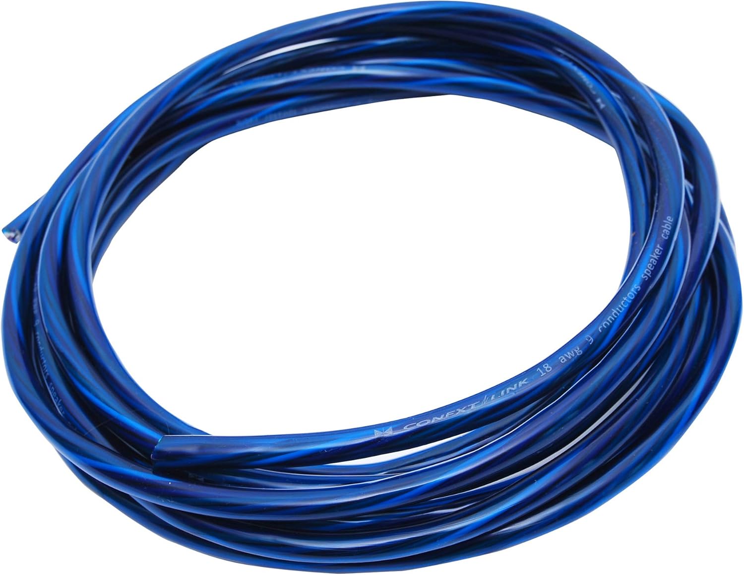 Conext Link MSC918-20 20 Feet 9 Conductors Blue Speed Wire Primary Wire Speaker Cable 18 AWG Gauge GA 100% OFC Copper Stranded Trailer: Electronics