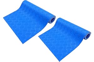 SKARUMMER 2 Rolls Swimming Pool Ladder Mat - Protective Pool Ladder Pad Step Mat with Non-Slip Texture, Blue Medium 36 inch X 17 inch