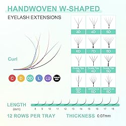 NAGARAKU 5D W Shape Eyelash Extension Supplies