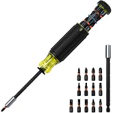 Klein Tools 32303 14-in1 Magnetic Multi-Bit Screwdriver/Nut Driver | Impact Rated Screwdriver Set with Phillips, Slotted, Square, Combo, Torx