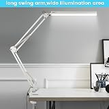 BIENSER LED Desk Lamp with Clamp Swing Arm 3 Color Modes 10 Brightness Levels view 9