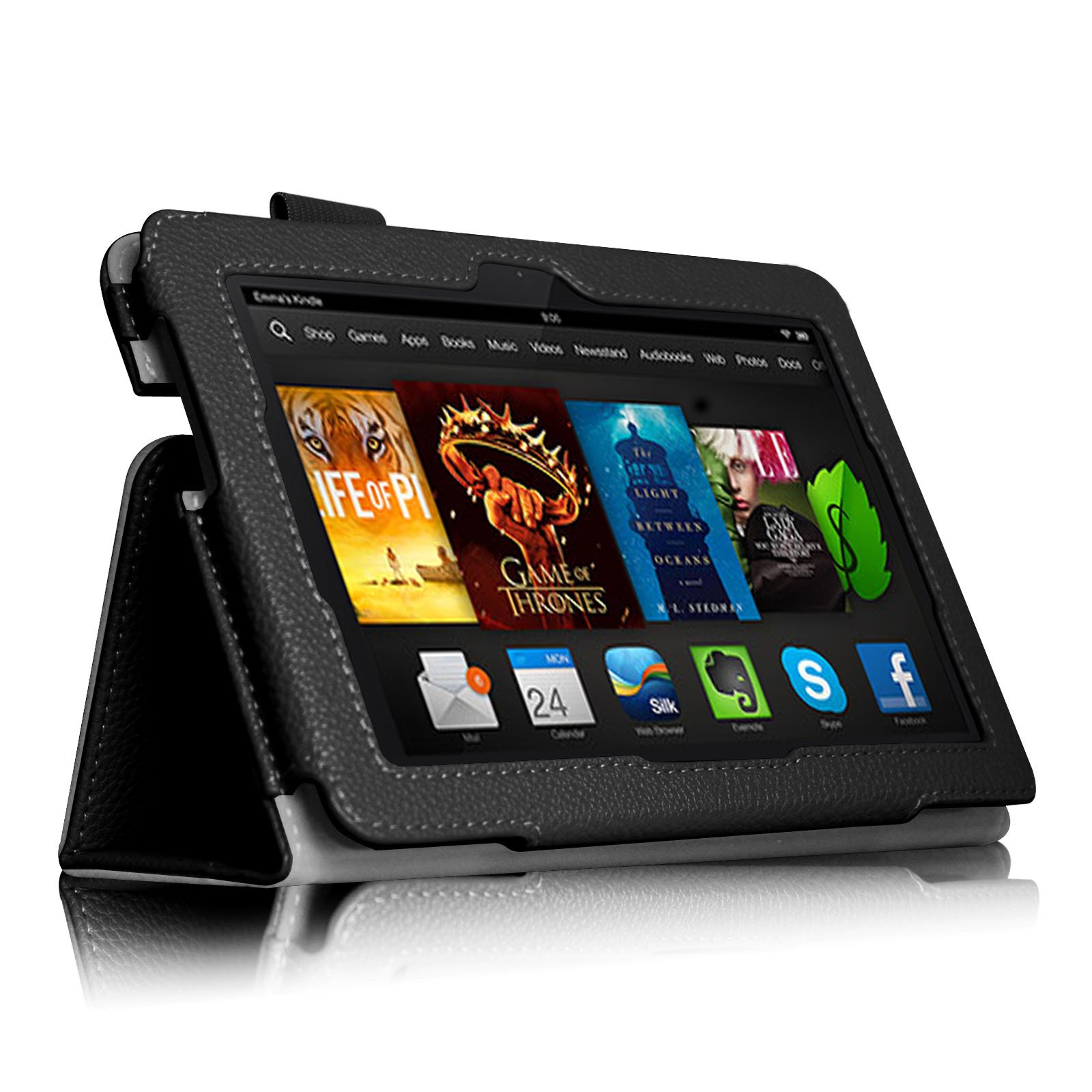 Fintie Folio Case for Fire HDX 7 - Slim Fit Leather Standing Protective Cover with Auto Sleep/Wake (Will only fit Kindle Fire HDX 7