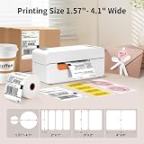 JADENS Bluetooth Thermal Label Printer 4x6 203DPI for Shipping view 4