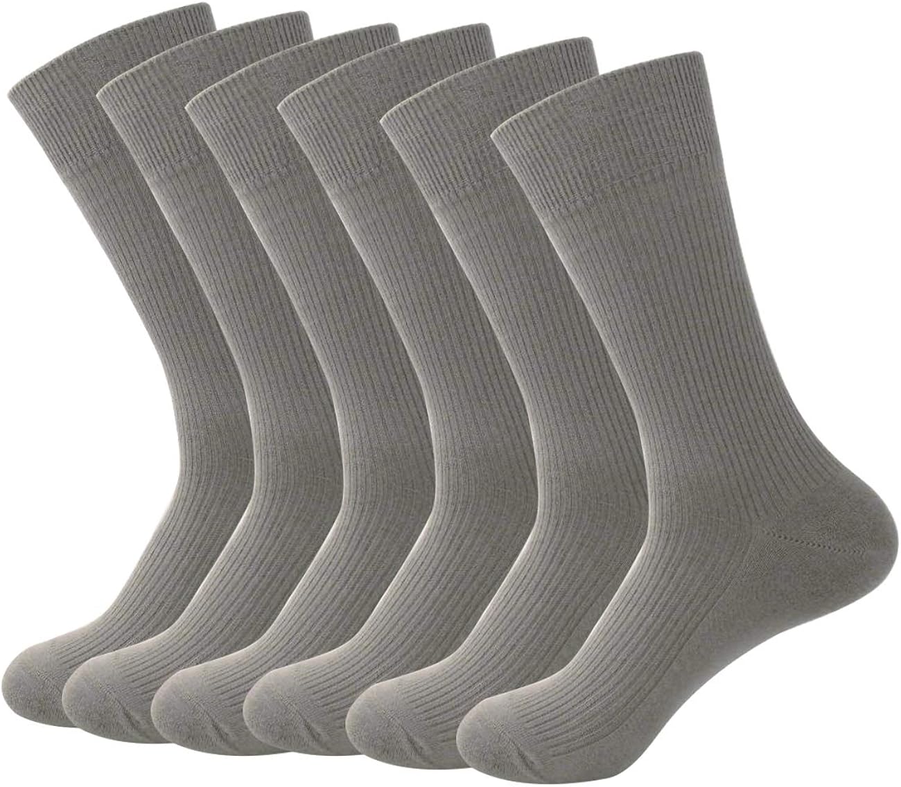 Men's Casual Dress Socks Cotton Crew Socks Wicking Business Socks 6