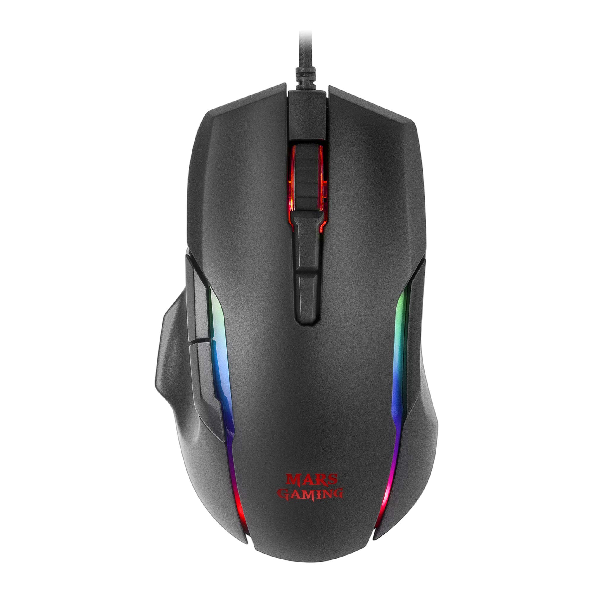 MARSGAMING MMX, Optical Gaming Mouse 12400DPI, RGB Chroma, HUANO Switch, Black