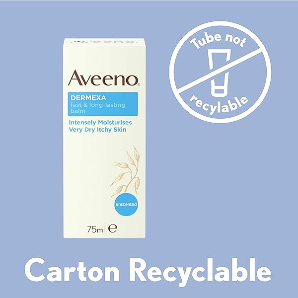 AVEENO DERMEXA FAST AND LONG LASTING BALM, INTENSELY MOISTURISES AND SOOTHES, FOR VERY DRY ITCHY ALSO ECZEMA PRONE SKIN, 75 ML (PACK OF 1)
