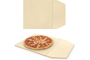 BBQ777 Pizza Stones Replacement Parts for Ooni Karu 16 Multi-Fuel Outdoor Pizza Oven Wood Fired & Gas Pizza Oven Cordierite Baking Pizza Stones for Ooni Pizza Stones Accessories for Bread, Pies,Pastry &Pizza