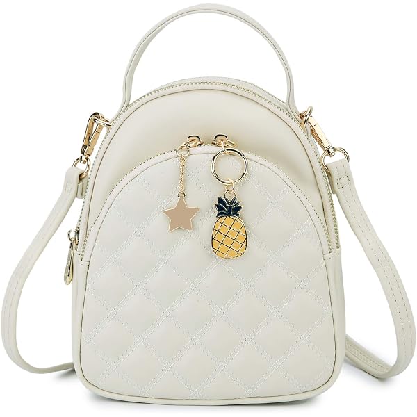 5456 Mini Backpack Purse Multi Pocket Small Backpacks Convertible Shoulder Amazon.com: Women Cute Mini Leather Backpacks, Convertible  main image 4