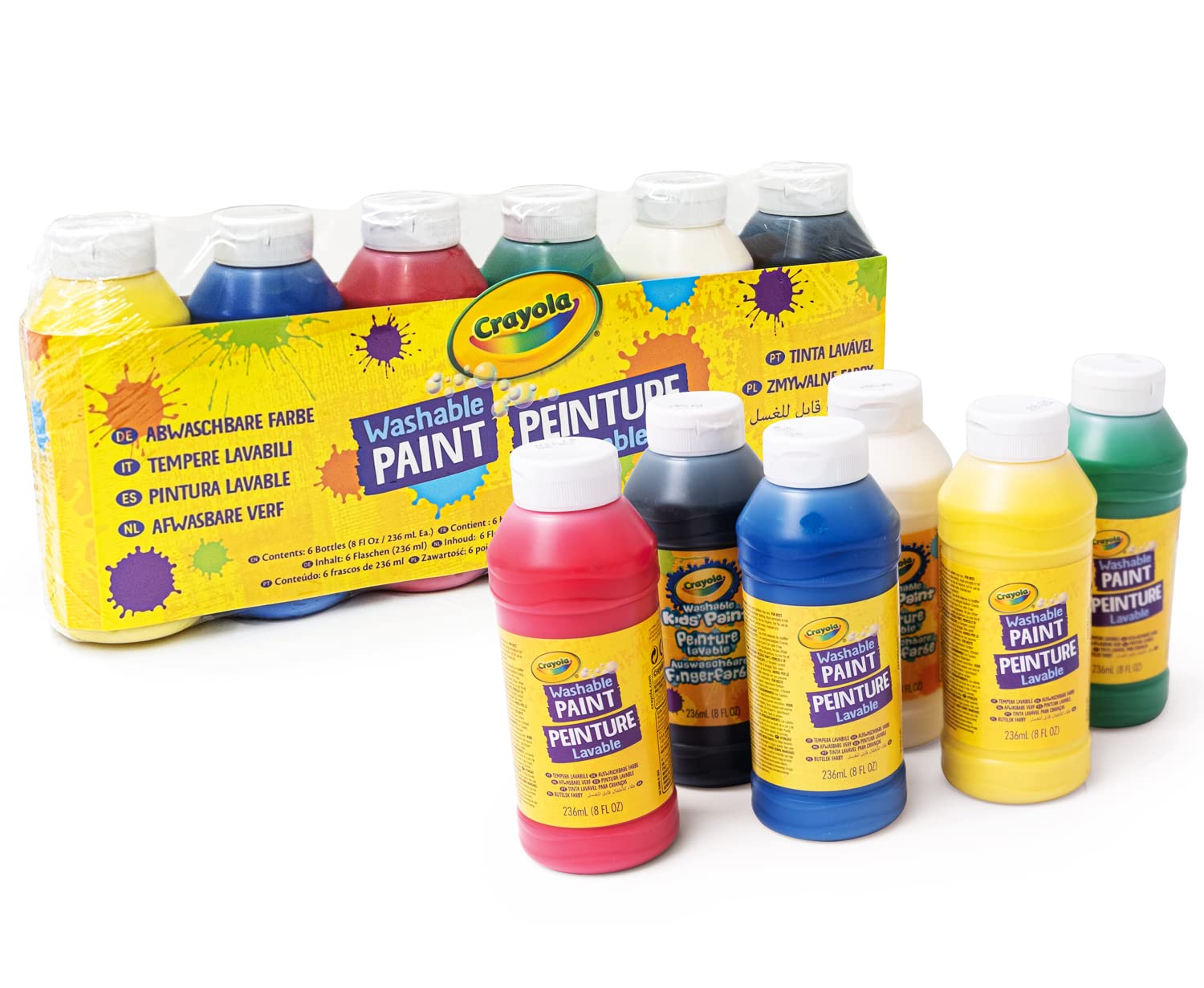 Crayola - 3926 - 6 Bottles of washable paint