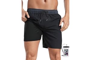 BLATIAL Mens Swim Trunks 7" Quick Dry Swim Shorts Swimsuit Swimming Trunks Swimwear with Pockets