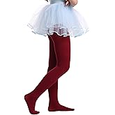 EVERSWE Girls Semi Opaque Footed Tights, Microfiber Tights