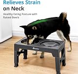 Petace Elevated Dog Bowls for Large Dogs - 5 Heights, 2 Slow Feeder + Stainless view 5