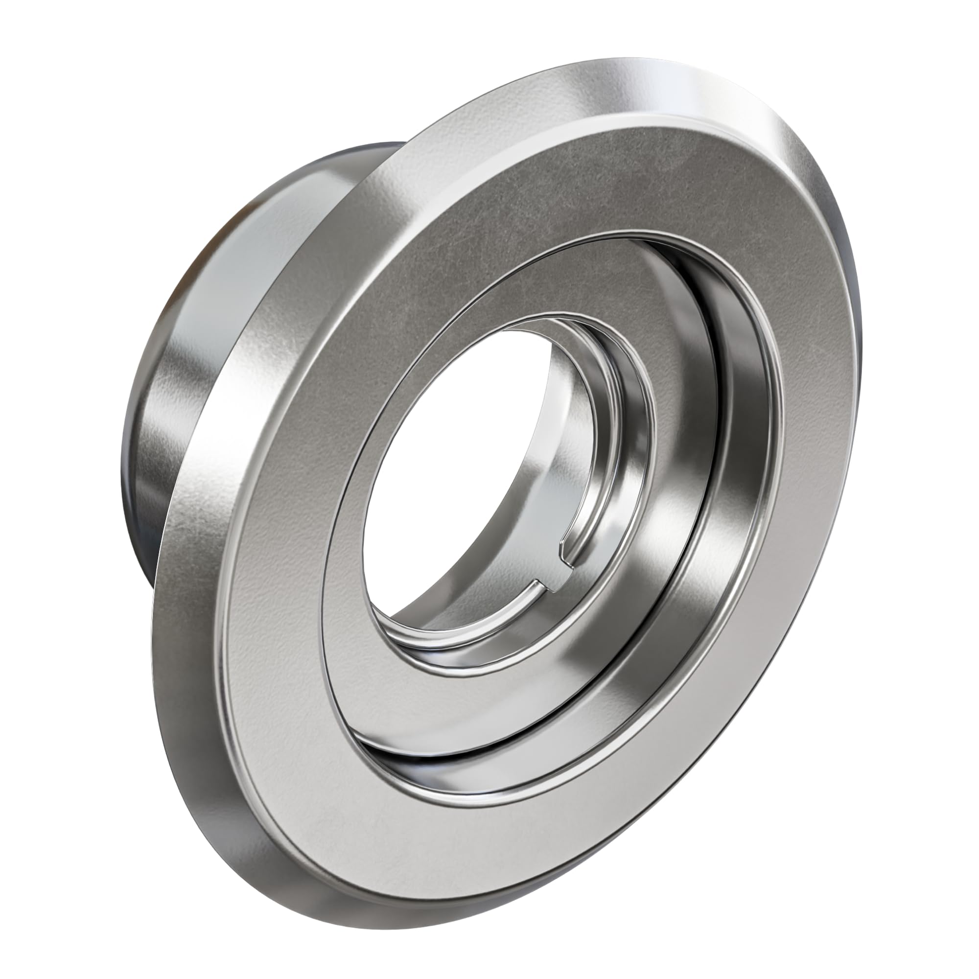 Photo 1 of Recessed Fire Sprinkler Escutcheon 3/4 in. IPS - 2 Piece in Chrome Plated - Depth Adjustment Range up to 3/4 in. for Fire Sprinkler Trim