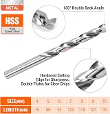 ValueMax 55 Pcs Drill Bit Set HSS Masonry Spade Screwdriver Multi-Material Case view 3