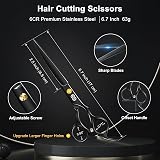CIICII Hair Cutting Scissors 6.7 Inch Professional Hair Shears Set view 2