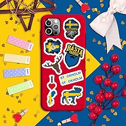 BulbaCraft Swedish Stickers for Water Bottle and