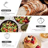 Aucma Stand Mixer 6.2L 1400W Tilt-Head with Dough Hook Wire Beater view 6