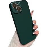 Caseative for iPhone 15 Case, Dark Green | Solid Color Full Camera Lens Protection