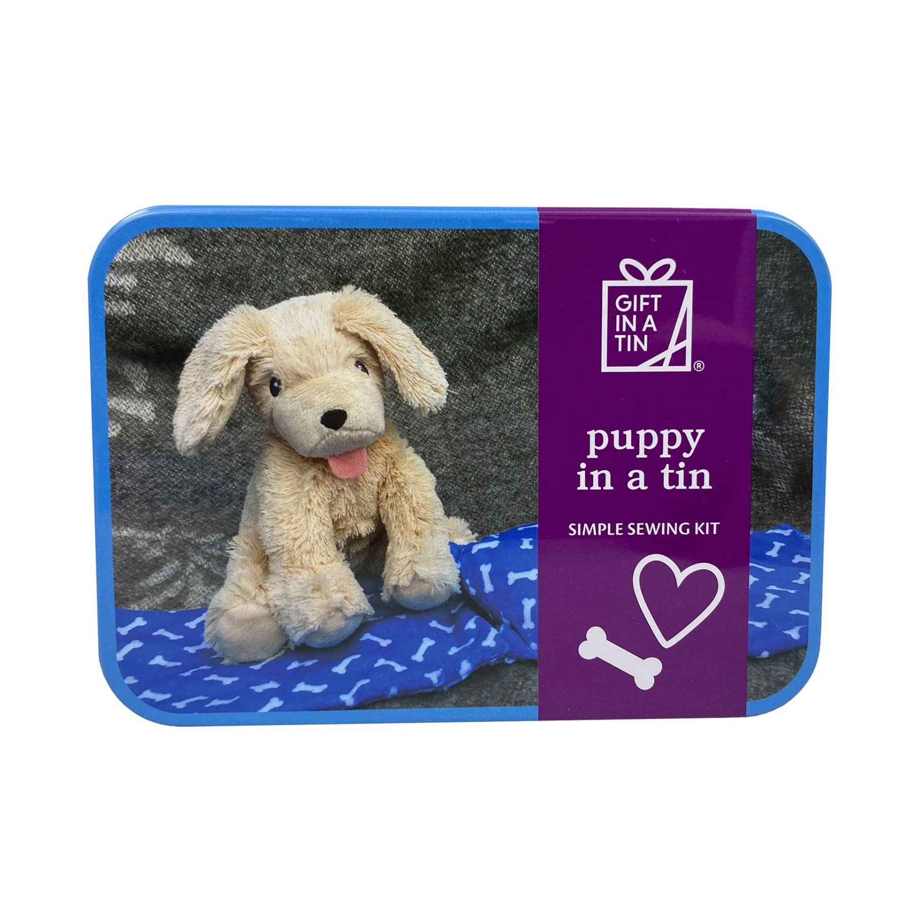 Widdle Gifts Gift in A Tin Craft/Activity Set Age 6+ - Puppy Sewing Kit 0088