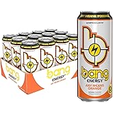 Bang Energy Any Means Orange, Sugar-Free Energy Drink, 16-Ounce | Pack of 12