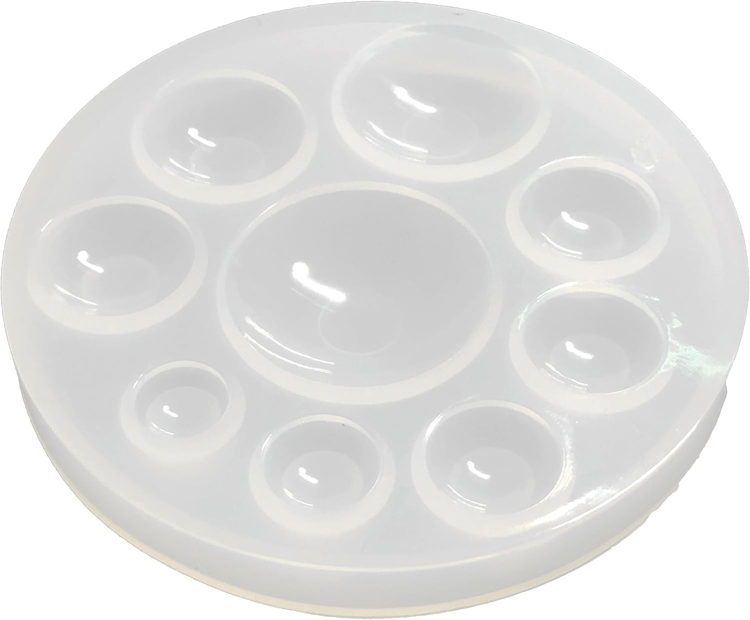 Amazon Co Jp クラン レジン型 仕上がりツヤツヤ 半球シリコン型 ソフトモールド 直径1cm 3cmまでの9サイズ用 ホビー