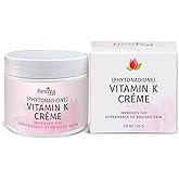 Reviva Labs Vitamin K Crème for Bruising, Under-Eye Dark Circles, and Wrinkles with Soybean Oil and Natural Fruit Extracts - 2 Oz, for Skin and Face