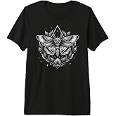 Moth Lepidoptera Heterocera Folkloric Wiccan Nature Goth Premium Tri-Blend T-Shirt
