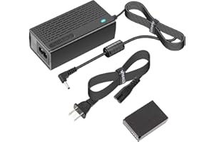 Kimaru ACK-E12 DR-E12 DC Coupler LP-E12 Dummy Battery AC Power Adapter Kit for Canon EOS M200,EOS M50,EOS M50 Mark ii,EOS M10