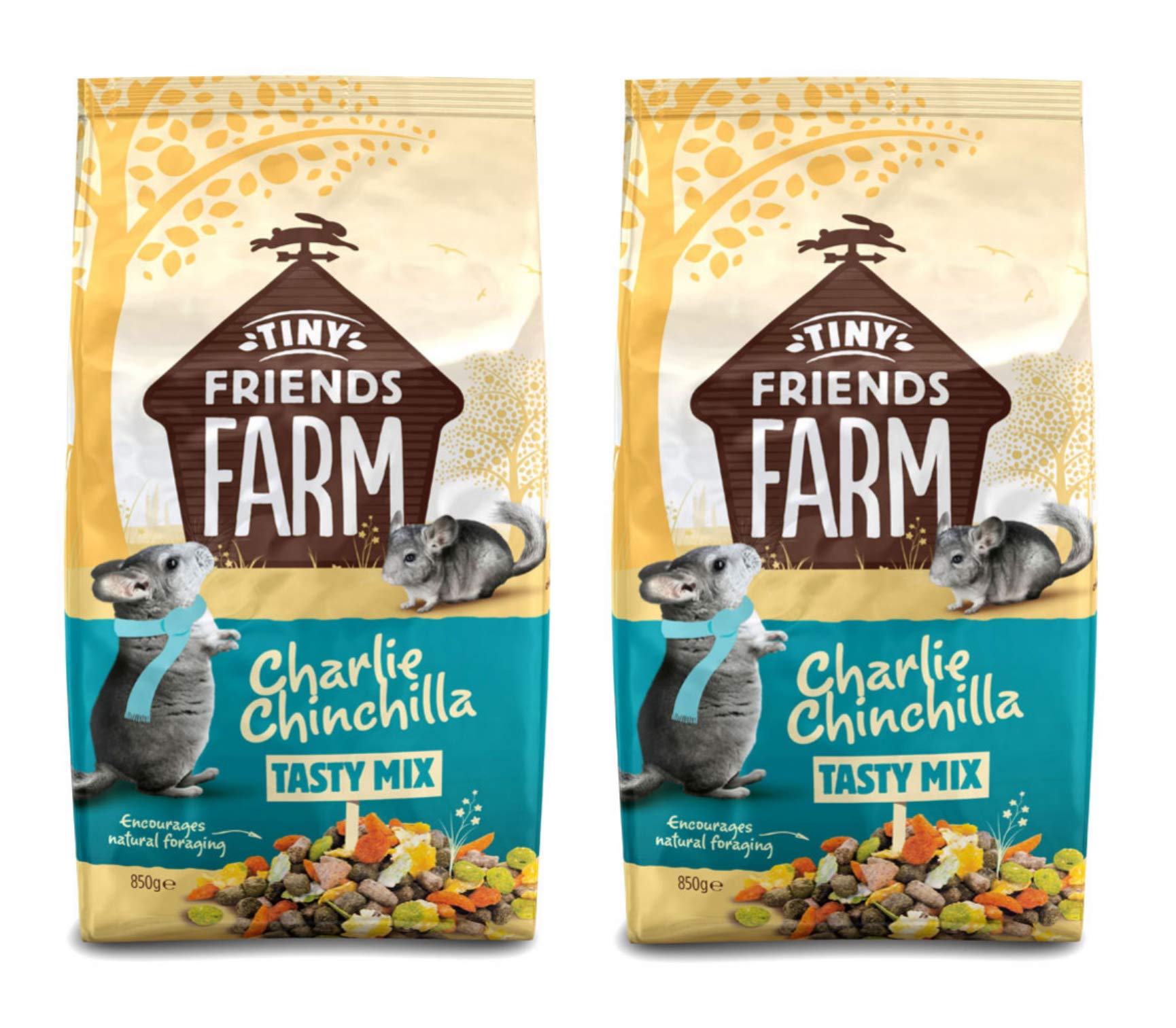 SUPREME 2 X 850G CHARLIE CHINCHILLA PREMIUM QUALITY FOOD FEED DIET BULK VALUE