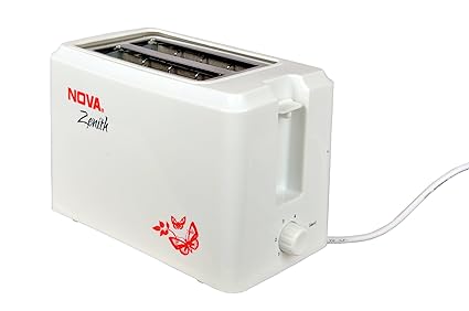 Nova Zenith two slice pop up toaster, NBT - 2307, 750W (White)